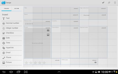 MobiDB Database Designer Lite - screenshot thumbnail