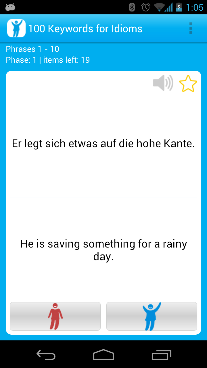 100 Idioms Success Phrases Screen 1