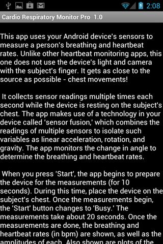 Cardio Respiratory Monitor Pro Screen 2