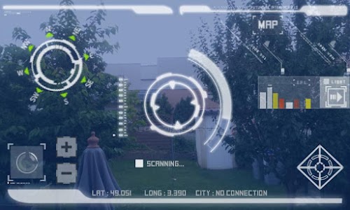 Android application Robot HUD : Futuristic vision screenshort