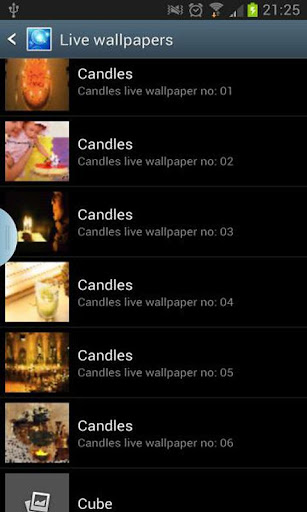 candles live wallpaper