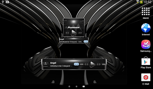 download Poweramp  widget - Silver Glow free
