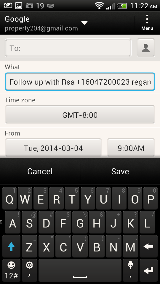 Call Follow Up  Manager PRO Screen 3