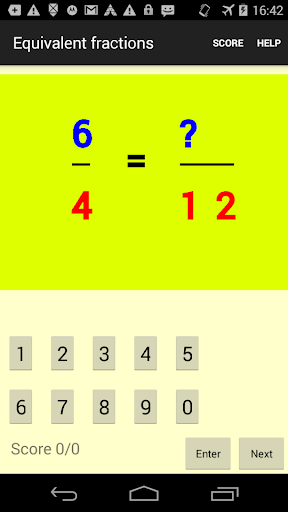 Equivalent fractions