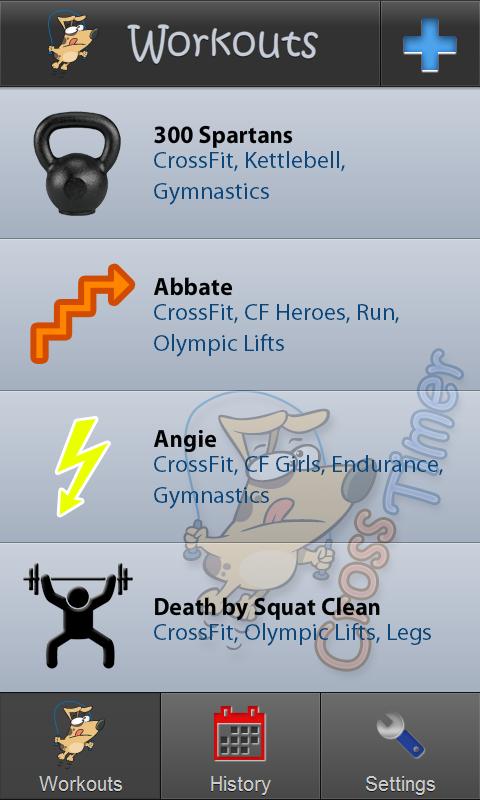 Android application CrossTimer screenshort