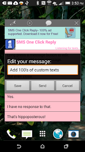 Free Download SMS One Click Reply Popup Text APK for Android