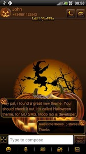 How to get Halloween 2 theme GO SMS Pro 1.01 apk for laptop