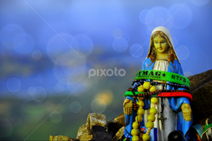Mama Mary at the summit of Monolith, Pico de Loro, Ternate, Cavite by Krizette Caballero -  