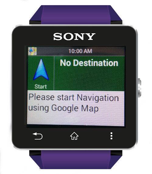 Android application Smart G Navi for SmartWatch 2 screenshort