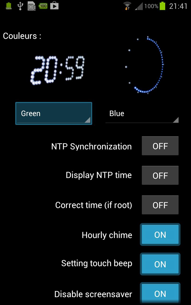 Gorgy Timing LEDI® Clock Screen 1