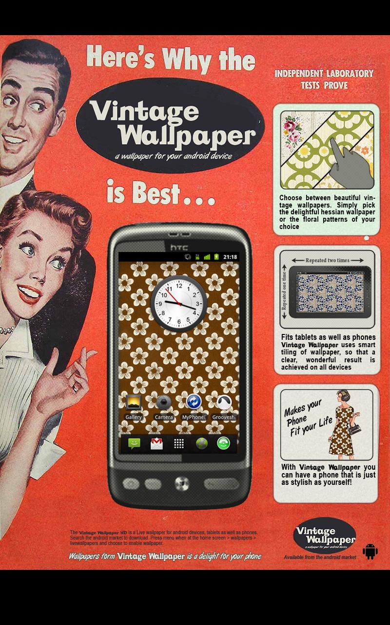 Android application Vintage Wallpaper HD screenshort