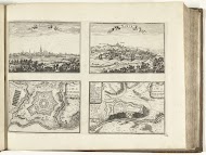 Gezichten en plattegronden van Maastricht, Namen, Charleroi en Fort Charlemont, 1726