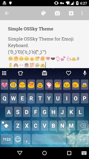 Simple OS Sky Keyboard