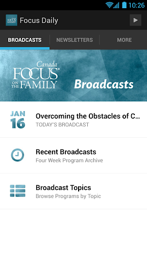 Daily Broadcast App