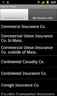 InsurePhone: Insurance Info