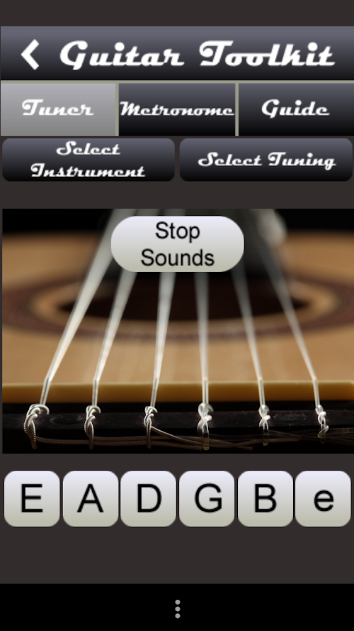 Android application Guitar Toolkit screenshort