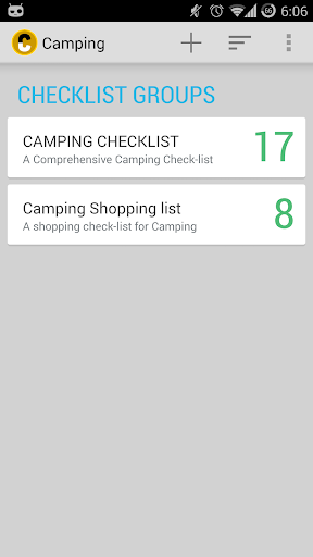 Camping Checklist