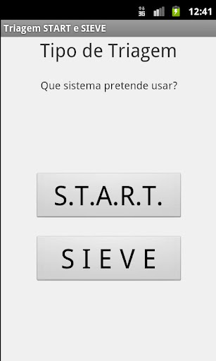 Triagem START e SIEVE