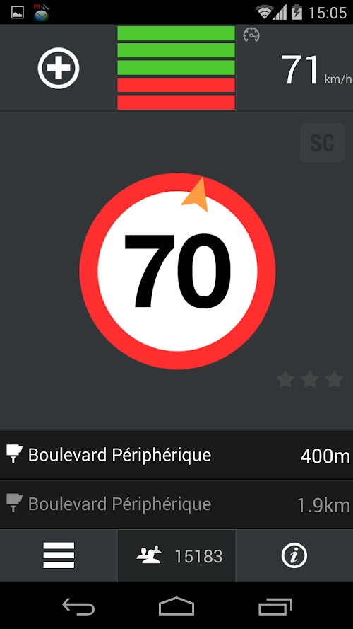 Capture d'ecran de l'application Android CamSam PLUS