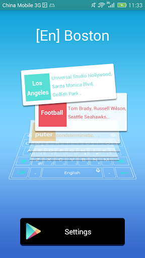 Boston dictionary for TouchPal