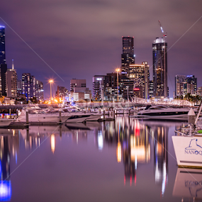 Purple Haze by Phil Hanna - City,  Street & Park Skylines