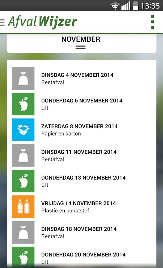 AfvalWijzer Android Apps on Google Play