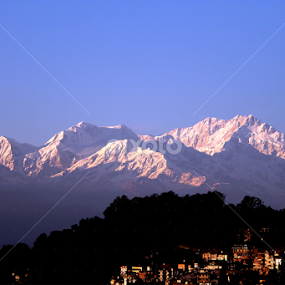 Kanchenjunga by Deep Chanda - Landscapes Mountains & Hills