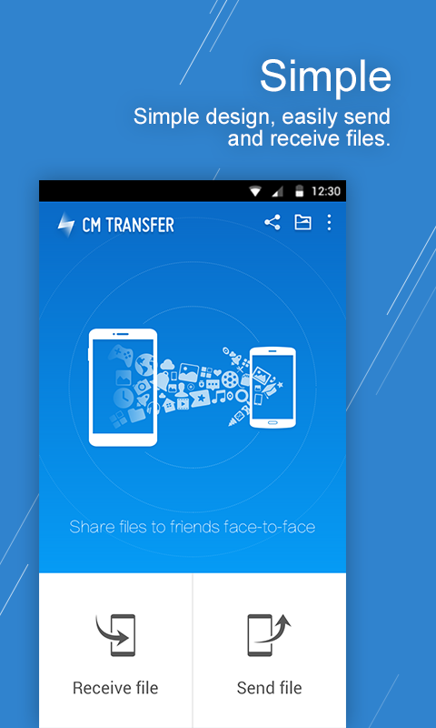 CM Transfer - Share files - screenshot