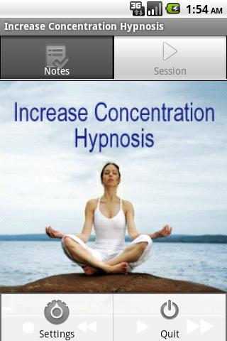 Concentration Hypnosis Screen 2