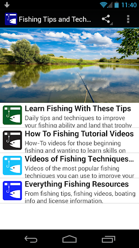 Fishing Tips and Techniques