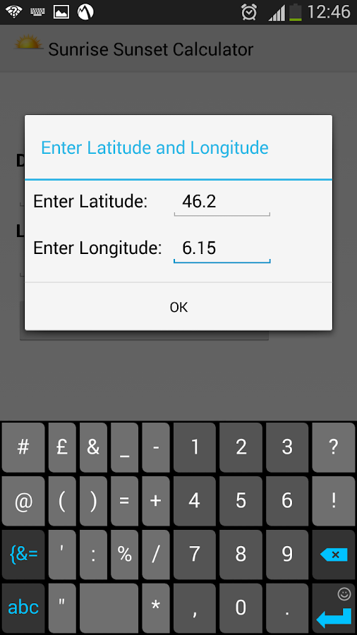 Sunrise Sunset Calculator - Android Apps on Google Play