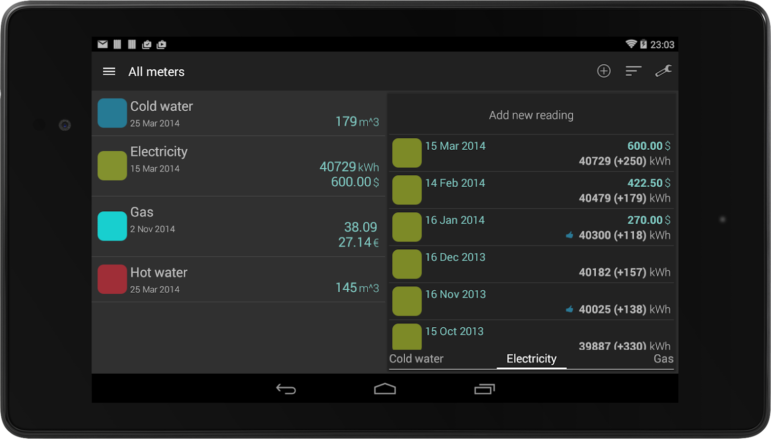 Meter Readings - Android Apps on Google Play