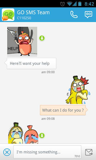 免費下載通訊APP|GO SMS Pro Bobo&Banana Sticker app開箱文|APP開箱王