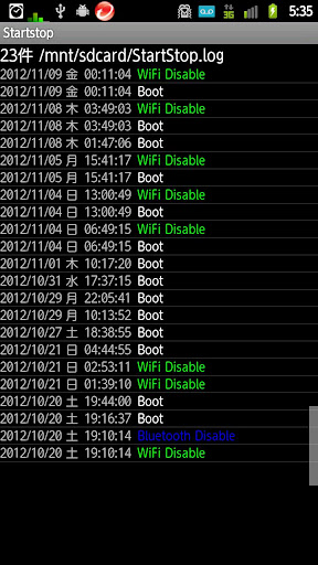 StartStop Wifi Bluetooth