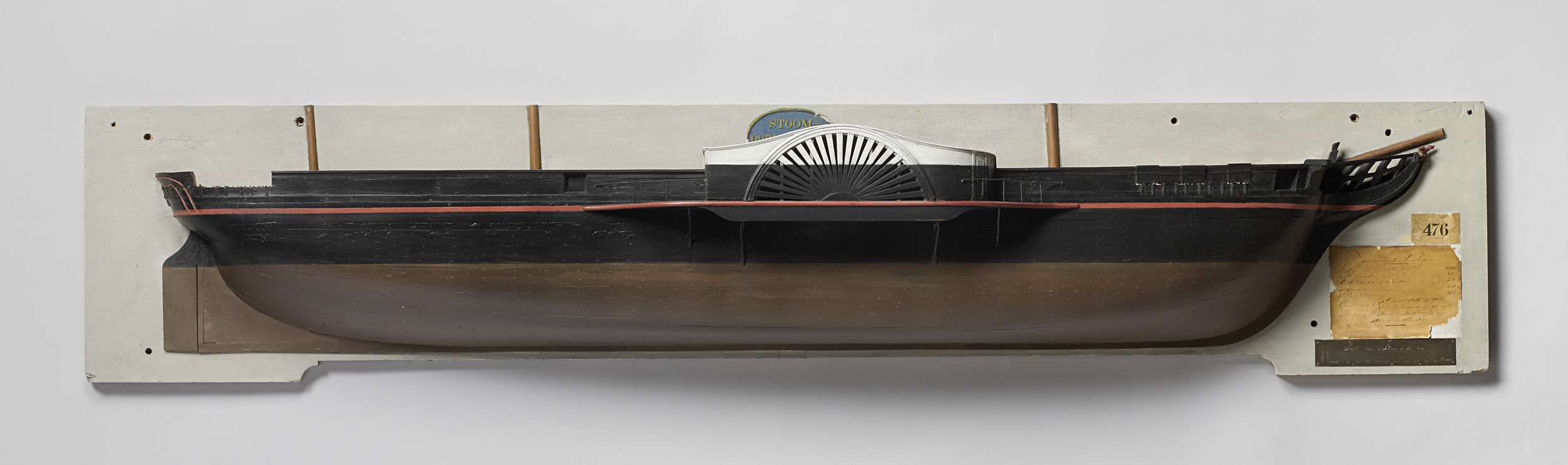 Half Model of a Paddle Steamer