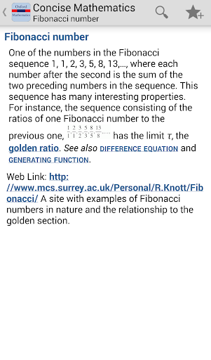 Oxford Mathematics Dictionary