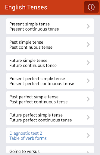 Tenses: present past + future