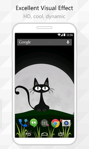 Night Cat Live Wallpaper