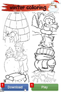 download Winter Coloring free