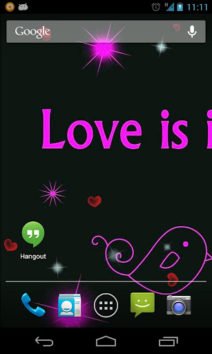 Love In The Air Live Wallpaper