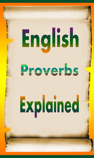 English Proverbs Explained