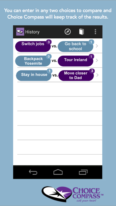 Choice Compass Screen 3