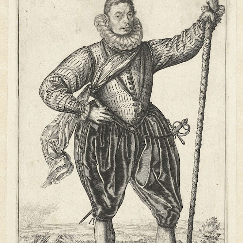 Kapitein van de infanterie, Hendrick Goltzius, 1583 - Rijksmuseum