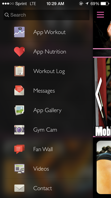 Victoria Lomba Fitness App Screen 2