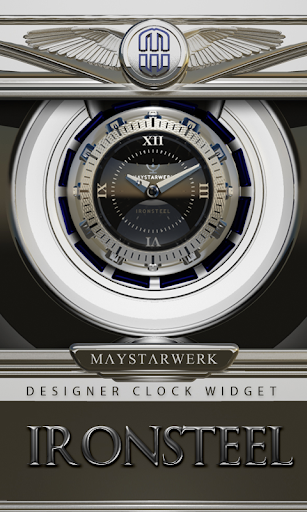 Clock Widget Iron Steel