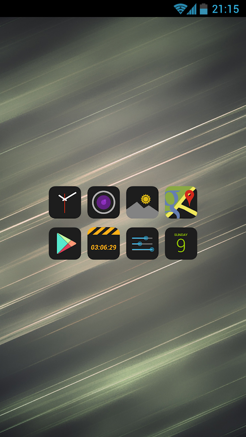    HD Dark Free - Icon Pack- screenshot  