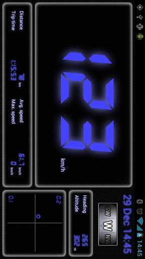 Droid Dashboard Blue