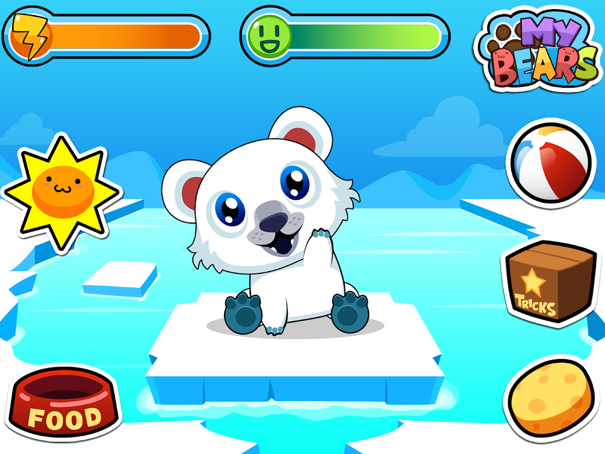 My Virtual Bear Pet Animals Apl Android Di Google Play