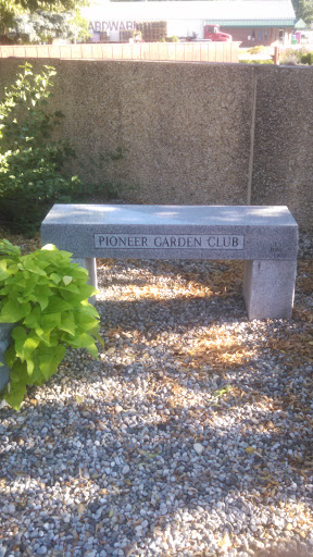 Pioneer Garden Club Bench
