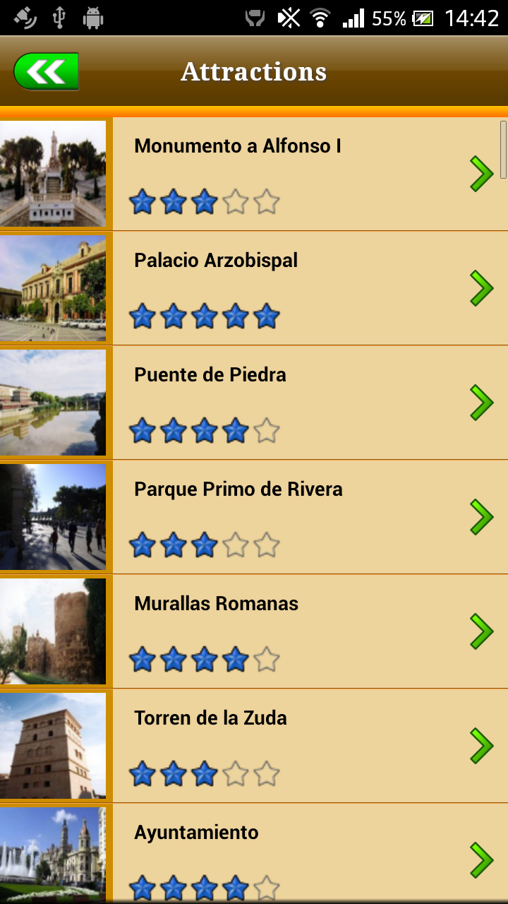 Zaragoza Offline Travel Guide Screen 3